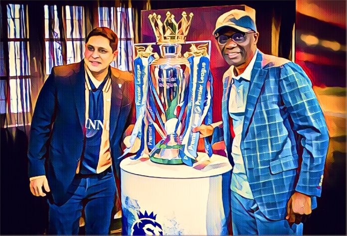 Sanwo-Olu Receives Premier League Trophy in Lagos