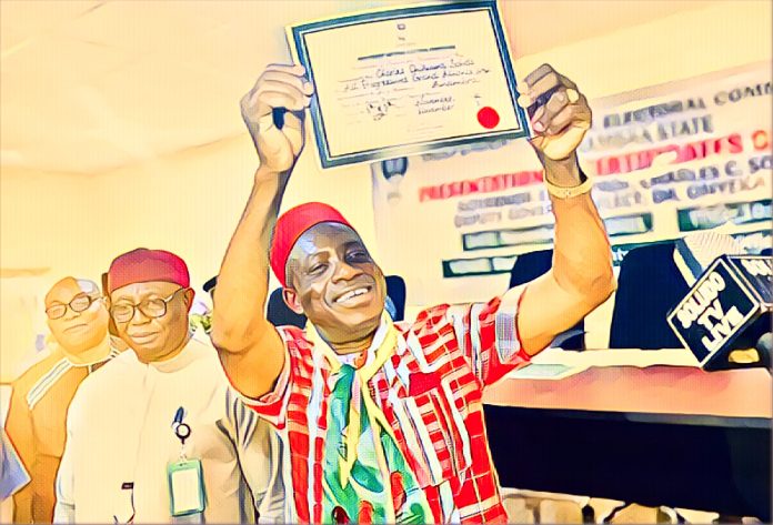 INEC Presents Certificates of Return to Soludo, Deputy