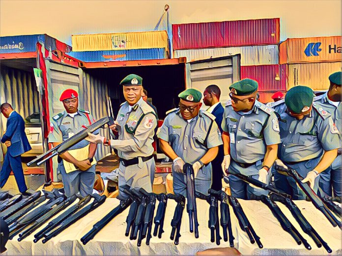 Customs intercepts pump-action rifle parts at Tin Can Port
